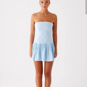 Peppermayo Riviera Mini Dress - Blue (Size US 4)